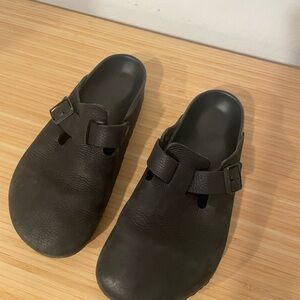 Birkenstock Black Leather Loafers